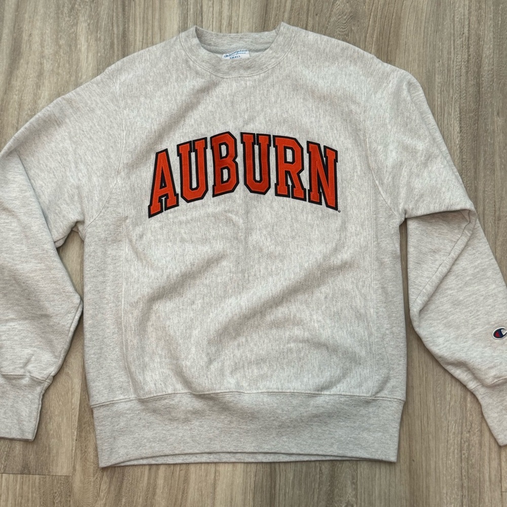 Auburn Champion heavyweight crew neck pullover sweatshirt